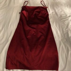 Backless mini dress